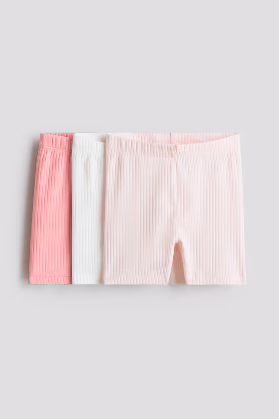 Набор из 3 шортов для велоспорта в рубчик