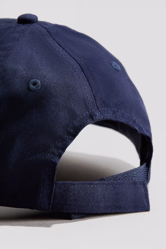 Бейсболка с принтом из хлопковой ткани