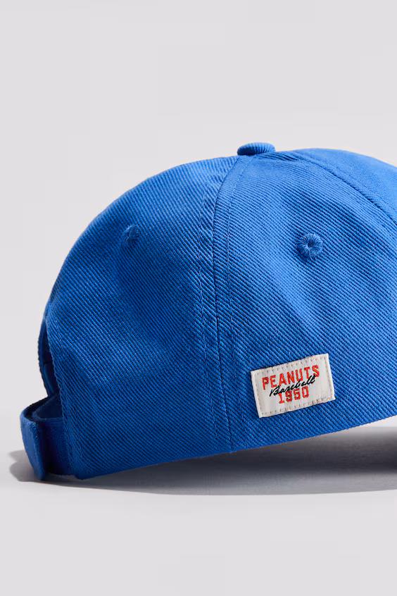 Кепка с принтом из хлопка