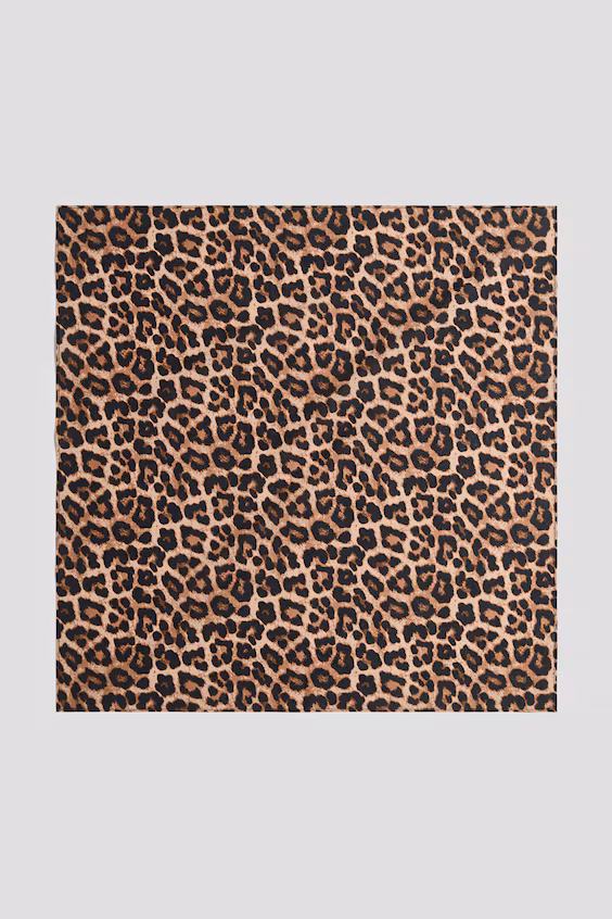 Хлопковый платок с принтом