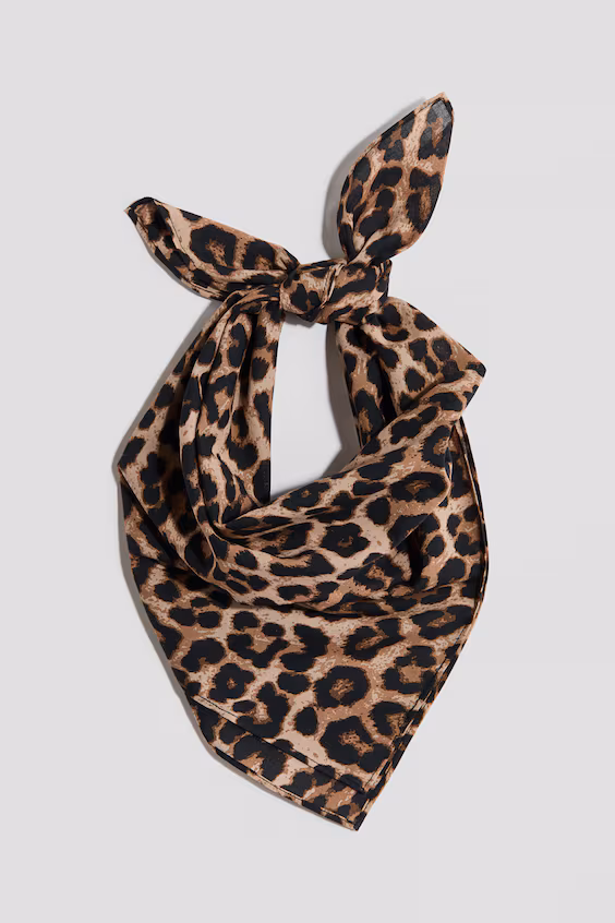 Хлопковый платок с принтом