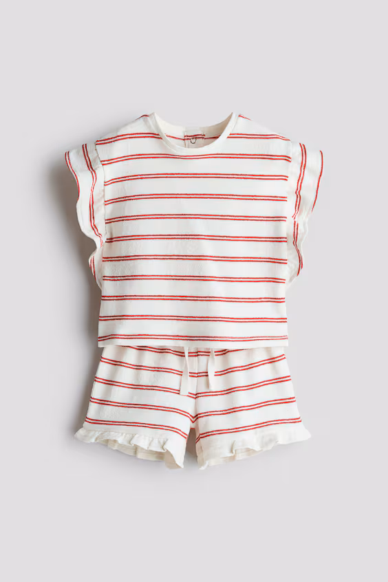 Комплект из 2-х штук с орнаментом из хлопка