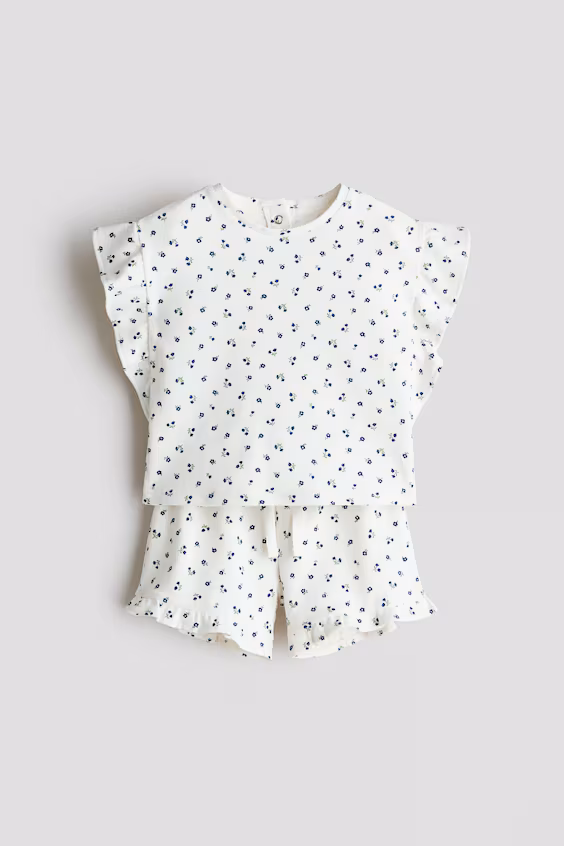 Комплект из 2-х штук с орнаментом из хлопка