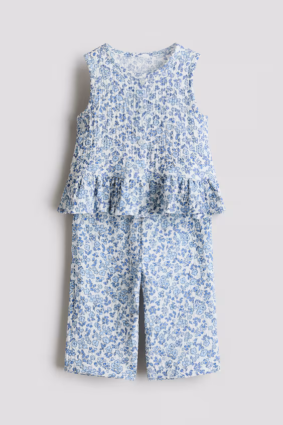 Комплект 2 предмета из ткани с морщинами