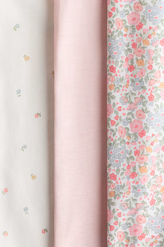 Пакет из 3 комбинезонов из хлопка с принтом