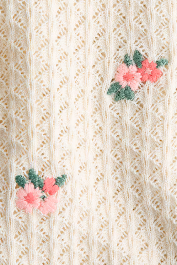 Кардиган из прозрачного трикотажа