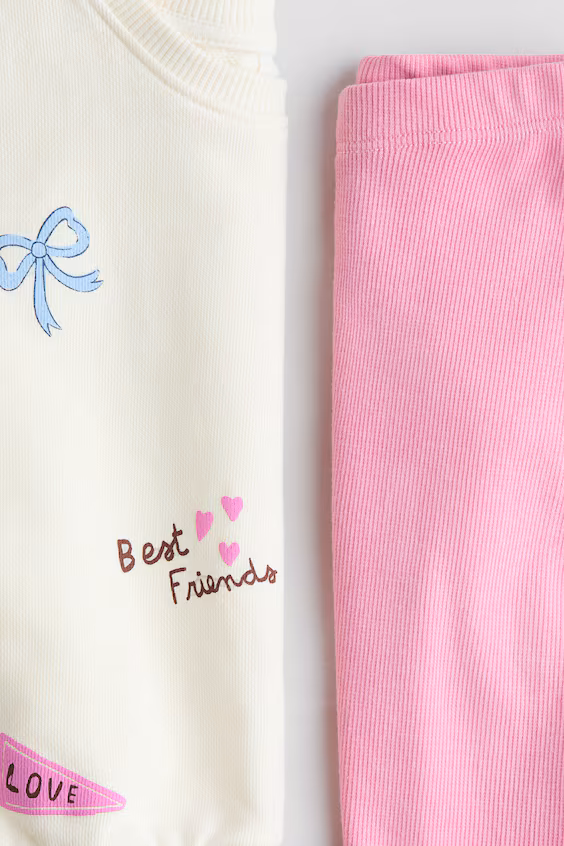 Комплект с толстовкой и леггинсы