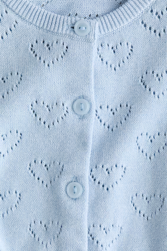 Кардиган из фантазийного хлопкового трикотажа