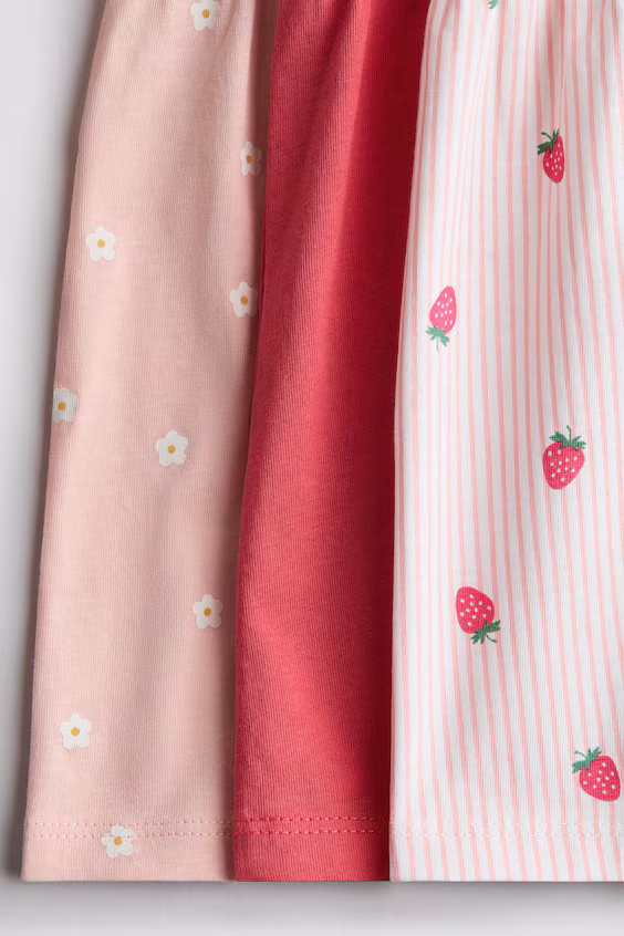 Набор из 3 платьев в цветочном принте из хлопка