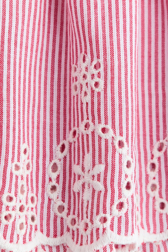 Платье из хлопка с оборками