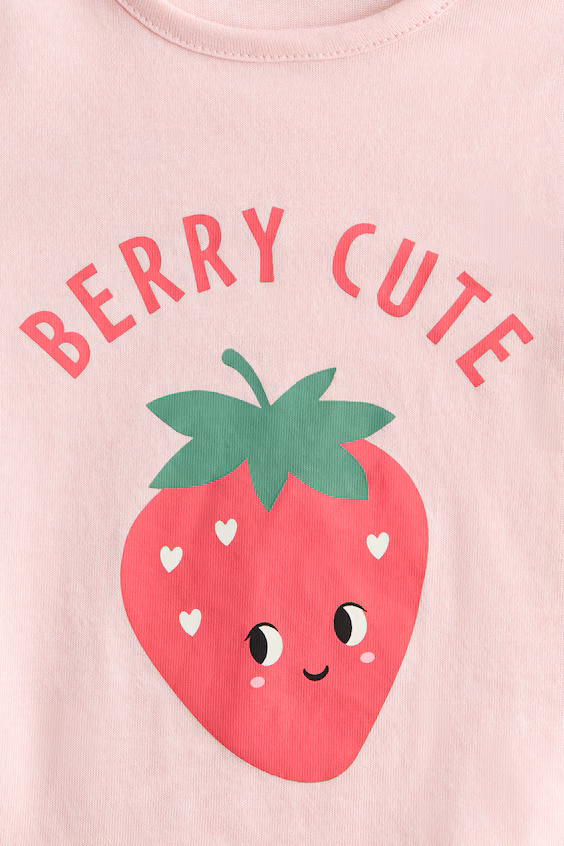 Футболка с принтом из хлопка