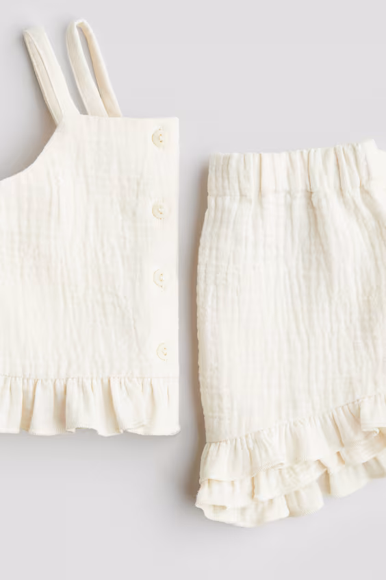 Комплект из 2 предметов из муслинового хлопка