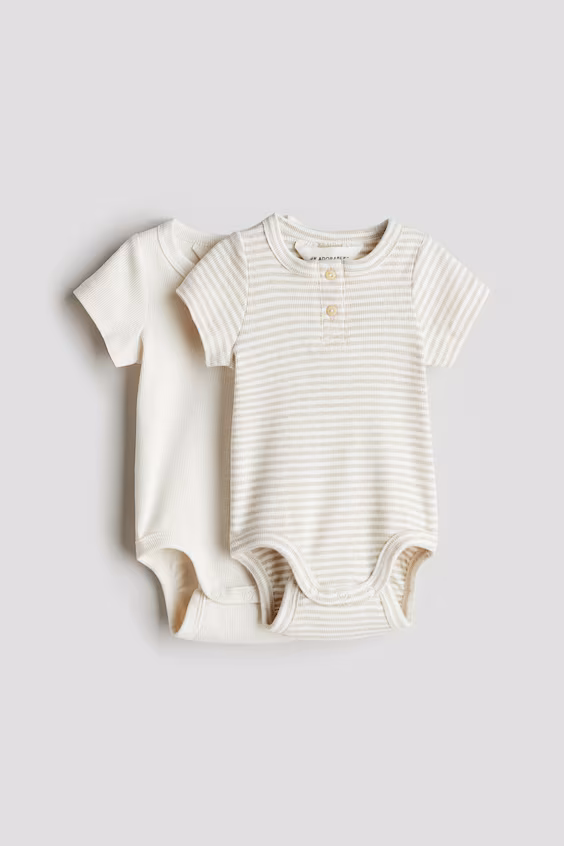 Набор из 2 боди с пуговицами