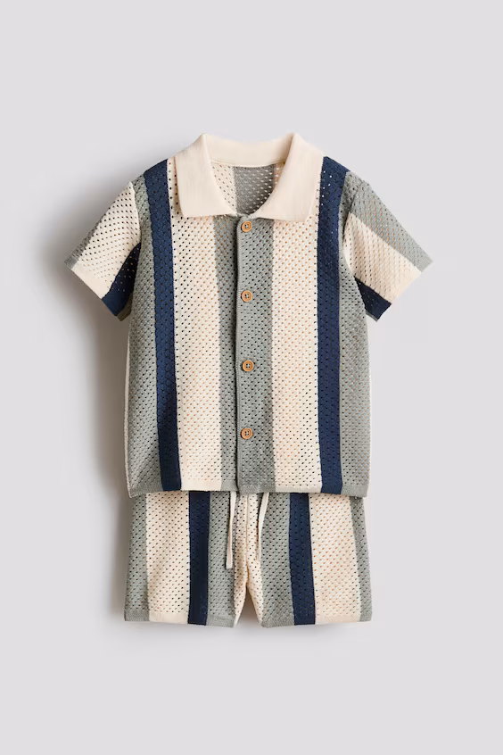 Комплект из 2-х предметов из сетчатого хлопка