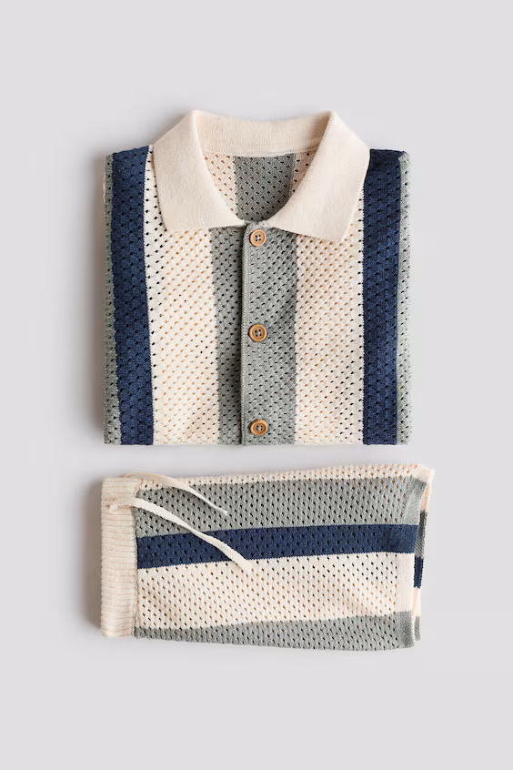 Комплект из 2-х предметов из сетчатого хлопка