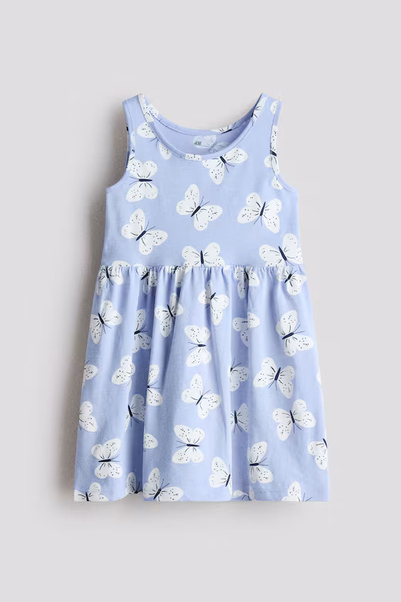 Платье из хлопка с принтом