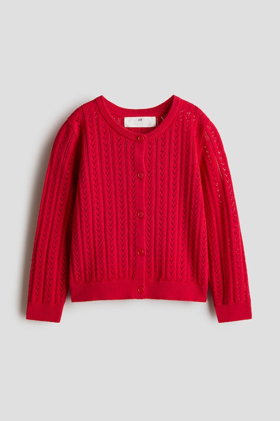 Кардиган из хлопковой плетеной ткани