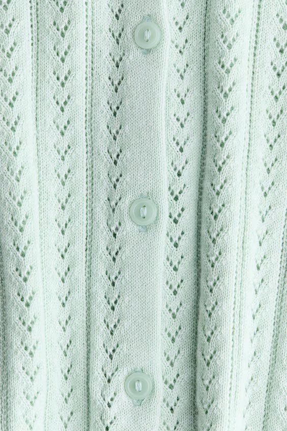 Кардиган из хлопковой плетеной ткани