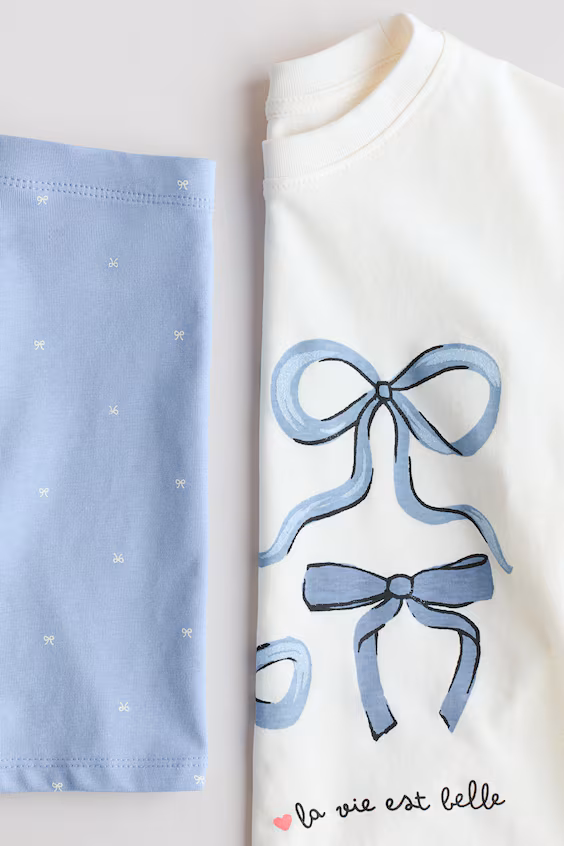 Комплект из 2 предметов из хлопкового джерси