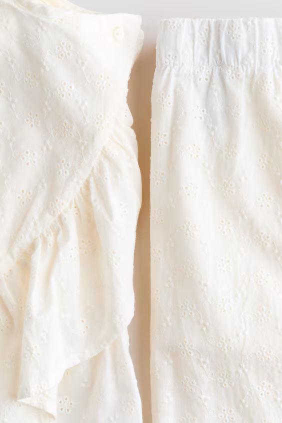 Комплект из 2 предметов с вышивкой