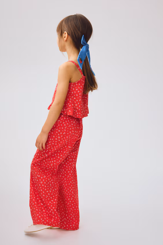 Комплект из 2 предметов из мятой ткани с оборками