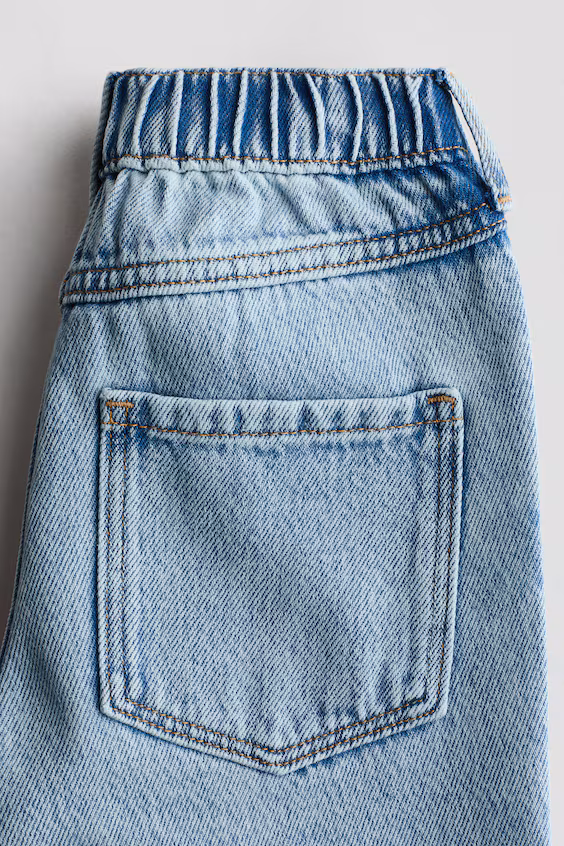 Джинсы с широкими штанинами