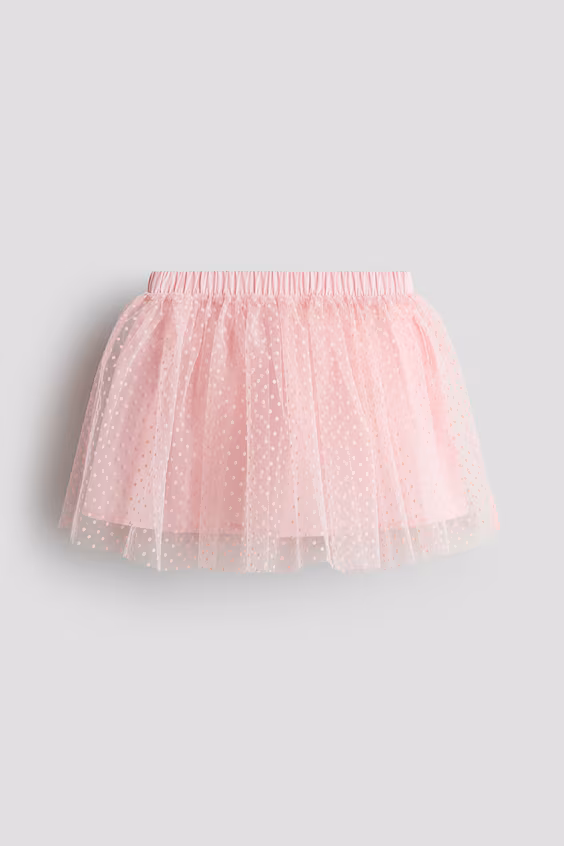 Юбка из блестящего тюля