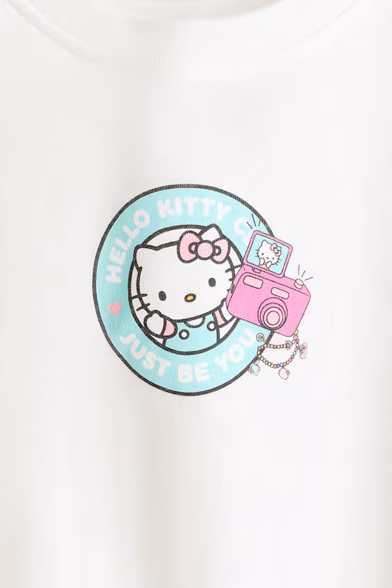 Свитер с длинными рукавами и принтом