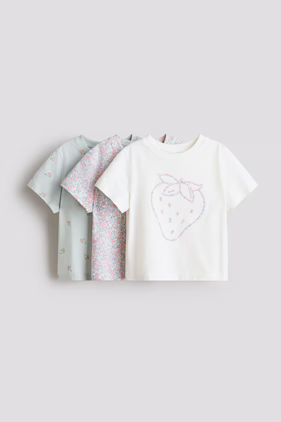 Набор из 3 футболок с принтами