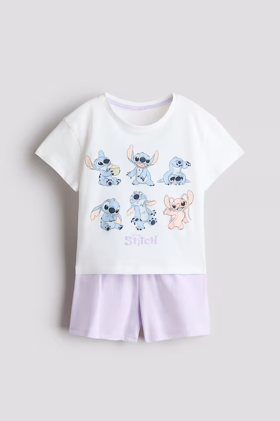 Пижама с принтом из хлопка