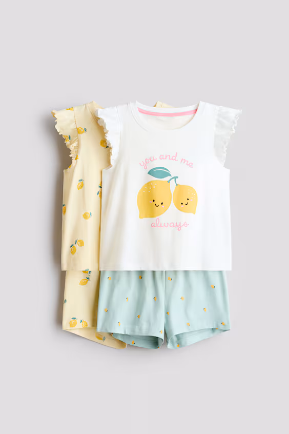 Набор из 2 пижам с рuffled sleeves