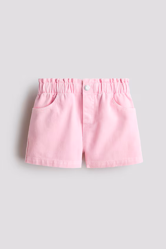 Шорты из смесовой льняной ткани