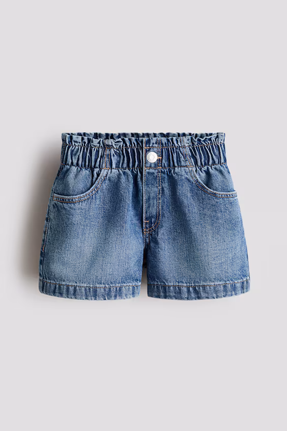 Джинсовые шорты свободного кроя