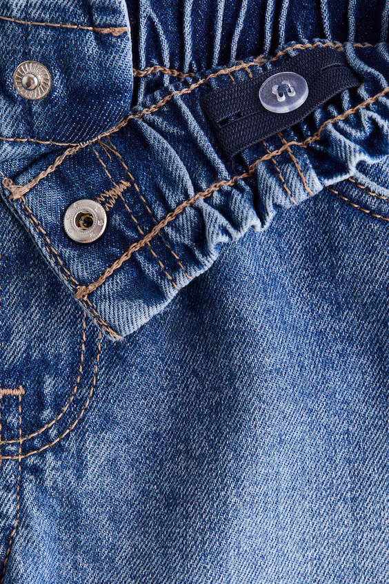 Джинсовые шорты свободного кроя