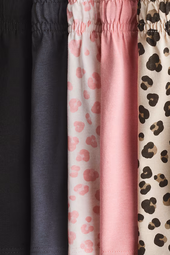 Набор из 5 шортов из хлопкового джерси