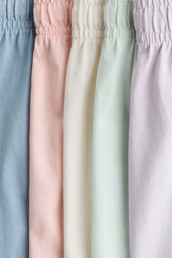 Набор из 5 шортов из хлопкового джерси