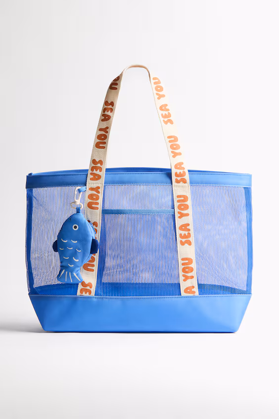 Пляжная сумка из сетки