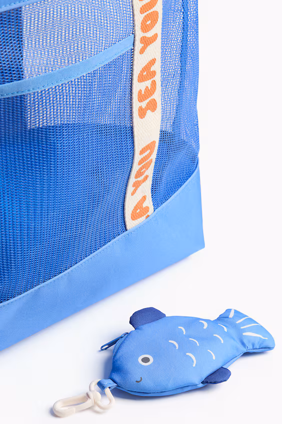 Пляжная сумка из сетки