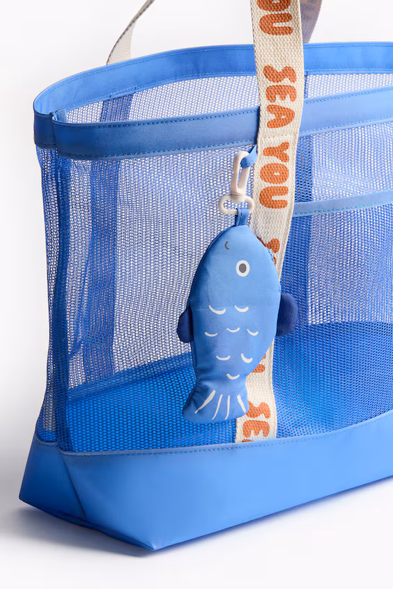 Пляжная сумка из сетки