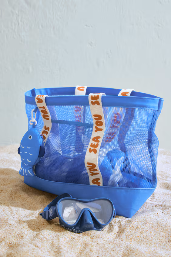 Пляжная сумка из сетки