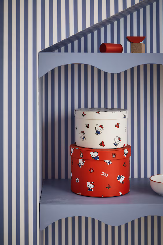 Набор из 2 круглых коробок для хранения