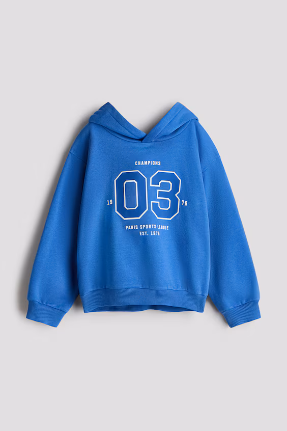 Толстовка с капюшоном и принтом