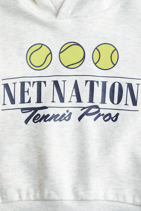 Толстовка с капюшоном и принтом