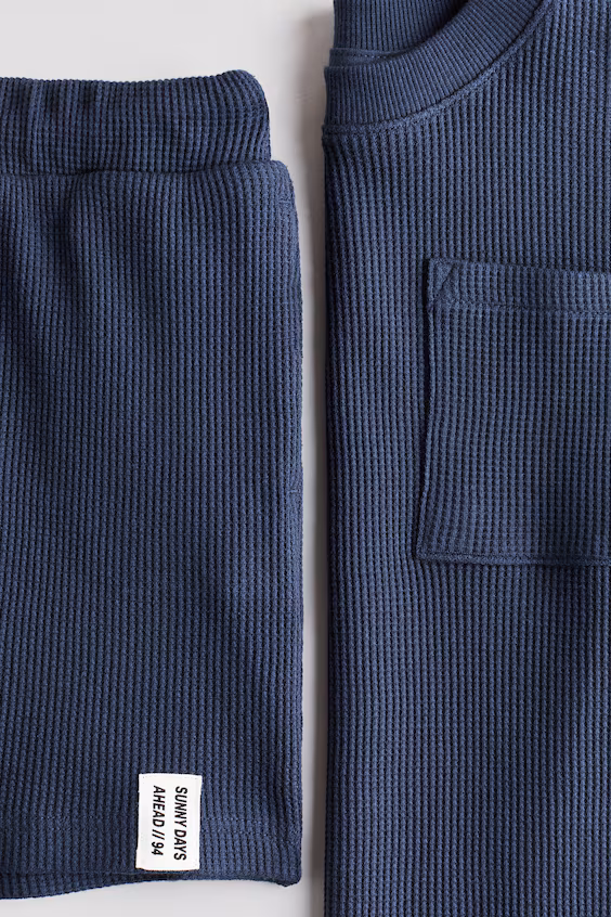 Набор из 2-х предметов из хлопка в мелкую клетку