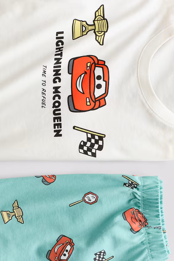 Пижама в хлопковой ткани с принтом