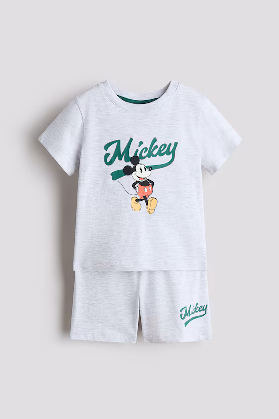 Пижама из хлопка с принтом