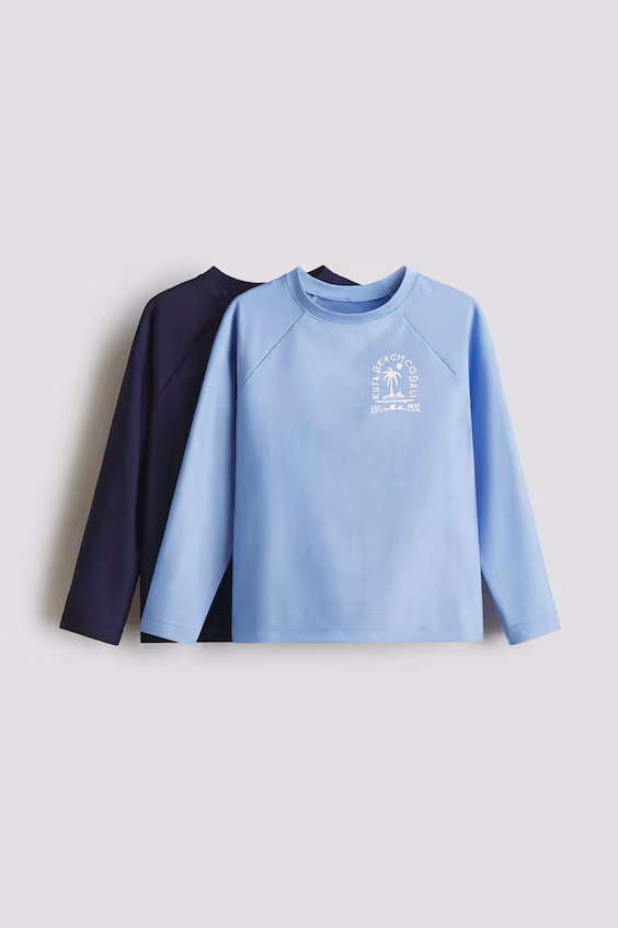 Набор из 2 свитшотов для плавания с uv-защитой 50