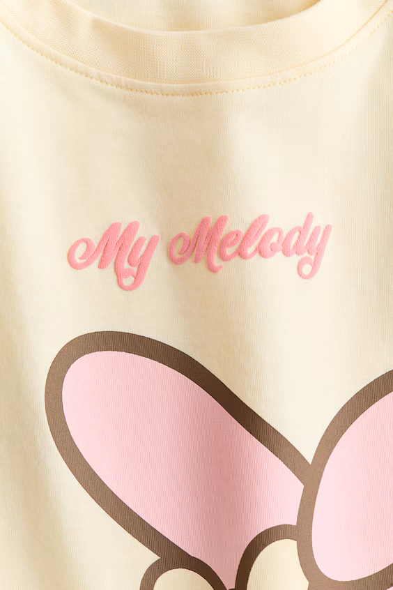 Футболка с принтом из хлопка