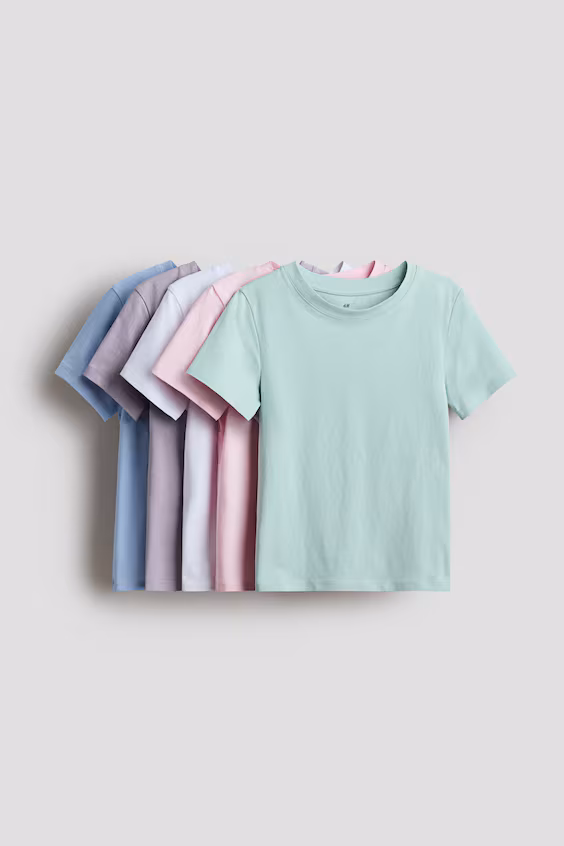 Пачка из 5 футболок из хлопка