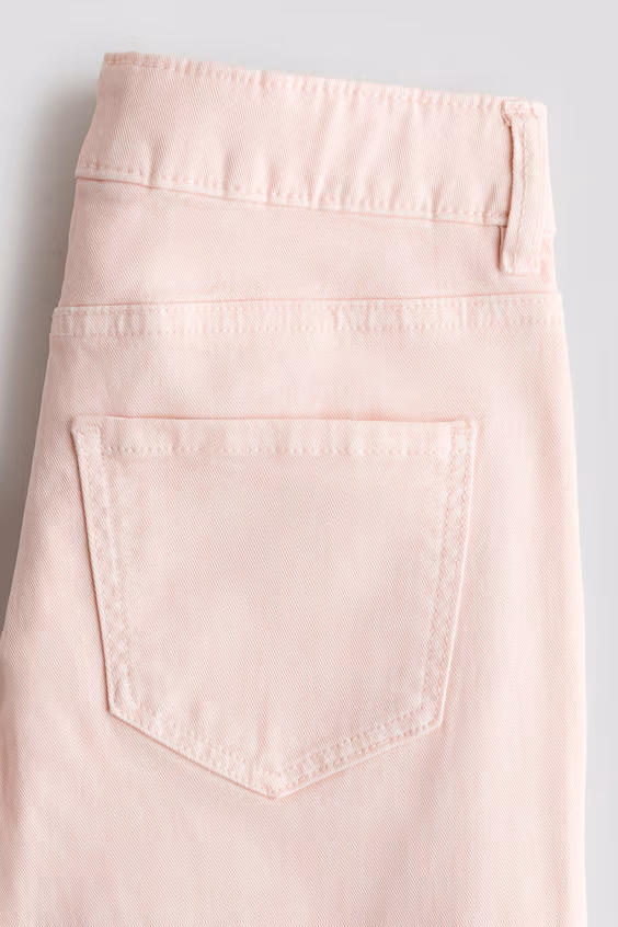 Брюки из бархата с широкими штанинами